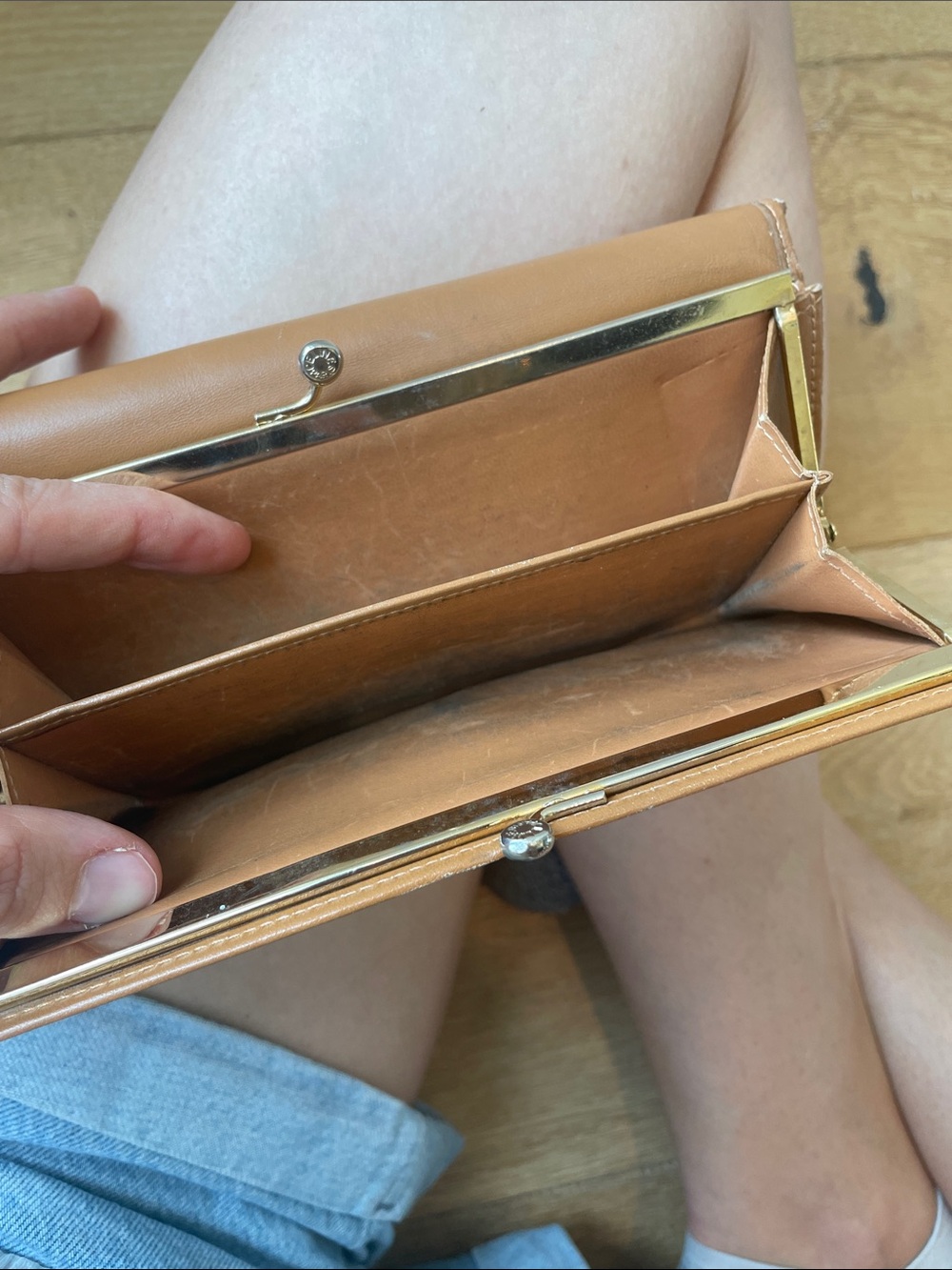 Celine Brown and Tan Triomphe Continental Wallet - Picture 16 of 16